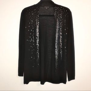 black XS cardigan with rectangle sequins